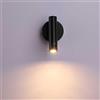 He-shop Llluminazione da parete , Applique da parete moderna a led, lampada da lettura a faretto orientabile da parete interna, applique da parete for comodini 3w bianco caldo, lampada da parete in alluminio