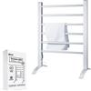 REPLOOD Stendino Elettrico a Termosifone 100W da Muro e Appoggio in Alluminio 90x53x35.5
