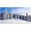 islandburner Quadro su tela Paesaggio invernale con bellissimi alberi sotto la neve Quadri Stampe Immagini Murale Decorazione da parete