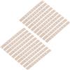 QUARKZMAN 50pz Ganci Antiscivolo Silicone Adesivo Trasparente 2.76 x 0.28 | Strisce AppendiaPuntai, per Grucce Legno Plastica