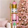 ECOM-CDL CDL L/4 piedi/120 cm/4ft/4 piede/120cm Vita dimensione grande/Gigante Rosa Di Natale di legno Schiaccianoci Re e Soldato Ornamento Regalo Bambola Vetrina/Casa Decorazione K16