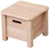 Fenteer Sgabello Contenitore in Legno, Sedia per Cambiare Le Scarpe, Decorazione per Casa, Piccolo Sgabello con Bordi Arrotondati per Soggiorno, 30 Cm X 30 Cm X 25