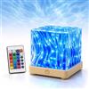 VIRTUENITY Northern Lights - Proiettore a LED a forma di cubo, 16 colori, con telecomando e controllo touch, lampada sensoriale dimmerabile che proietta su soffitto e pareti per autismo, ADHD e relax (cubo da 11