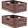 Bestlivings Scatola Pieghevole 40x30x16,3cm 16L - Confezione da 2 Plastica