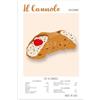 Vulfire Stampa da Parete Il Cannolo, Ricetta Dolce Tipico Siciliano, Idea Regalo Speciale, Arredamento Casa Salotto Ufficio Cucina, Poster in carta glossy premium (29,7x42)
