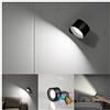 Feallive Lampada da parete a LED Lampada da parete a batteria ricaricabile Applique da parete Mordern dimmerabile Touch Control Modalità di luminosità caldo/bianco Faretti da parete Luci girevoli