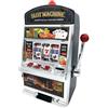 Glac Store Slot Machine Las Vegas, Salvadanaio con Luci Jackpot, 37x25x16 cm o 30,5x24x16 cm, Oro/Argento (Big Argento)