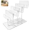 Mythlon Supporto per Occhiali Multipli Organizer per Occhiali da Sole Porta Occhiali in Acrilico Trasparente Porta Occhiali 4 Livelli Espositore per Occhiali Stand Display
