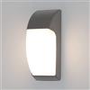Kwazar Leuchte Kwazar Luminaire - Lampada da Esterno a Parete - Illuminazione Esterna per Pareti di Casa, E27, Max. 18W, IP65 - Lampada da Esterno Moderna per Ingresso di Casa, Scala, Terrazza - TONKS Grigio