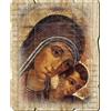F.LLI BONELLA Fratelli Bonella | Quadro In Legno Sagomato Stile Vintage della Madonna col Bambino di Kiko f.to 10,7x13,3 cm | Made in Italy