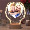 Rainsar Lampada Personalizzata, Regali Personalizzati, Cornice con Foto Personalizzata, Regalo di Anniversario per Lui e Lei, Foto Personalizzata Idea Regalo