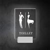 YZJSSL Insegna per Bagno per Uomo e Donna, Insegne Luminose a LED per Montaggio a Parete, Insegna Luminosa a Doppia Faccia, per Bagno WC Bashroom (Color : C)