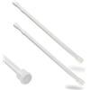 NHQZ Bastone per Tende Estensibile, Bastone tenda a pressione,2 Pezzi Bastoni per Tende Lunghezza 30-50 CM, Asta Tenda Telescopica Fissaggio Senza Trapano né Viti,Bacchette per tende a vetro, Bianco