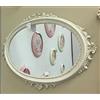 Artissimo Specchio da parete ovale, stile barocco, colore beige, 62 x 48 cm, C12