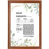 SUNLUX Portafoto Nero in MDF - Cornice con Vetro Infrangibile, da Tavolo o Parete, Orientamento Verticale e Orizzontale, per Foto, Stampe, Poster e Certificati (Marrone, 40x60cm)
