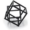 Aoneky Scultura in Ferro a Cubo Geometrico - Centrotavola per Ornamenti Artistici Minimalisti per Libreria, Camera da Letto, Salone, Decorazione della Casa
