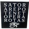 Generico Quadro Sator Arepo Tenet Opera Rotas Occhio di Horus 20x20 | Simbolo Mistico, Arte Sacra Esoterica, Decorazione da Parete, Tela Decorativa, Per Casa e Ufficio