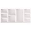 MEEDEN ATWORTH MEEDEN Tavolozza di Colori per artisti con rettangolo in Ceramica a 9 pozzetti per Pittura a Olio acrilica a guazzo ad Acquerello, 6-4/5 da 3-1/3 Pollici