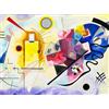 KUSTOM ART Poster Decorativo da Parete Serie Pittori Famosi Kandinsky Giallo Rosso Blu Stampa Artistica su Carta Patinata 40x30 cm Senza Cornice