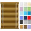 Custom Veneziane da Interno Senza Fori su Misura, Tenda Veneziana Alluminio 25 mm | Personalizzata, con o senza fori, 17 Colori, Privacy, Luce Regolabile e Protezione Solare(Marrone)
