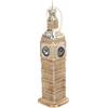 SHINEOFI Decorazione in Vetro Soffiato a Forma di Torre, Ornamento Creativo per Decorazioni Natalizie la Casa, Statua di Trasparente
