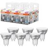 OSRAM Riflettore LED Spot Star PAR16 80°/120 5,6W trasparente GU10 | LED Star PAR16 80 120°, LED Lamps, Chiaro, 15000 h, confezione da 1