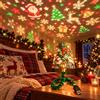 Generico Proiettore da Soffitto a Forma di Albero di Natale Plug-and-Play，A | 6 Scene Festive da Proiettare,USB,a un Albero per Camera da Letto,Soffitto,Scrivania e Decorazioni Natalizie