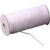 Hrlace 1 rotolo da 220 metri, larghezza 5 mm, corda piatta in 100% cotone, per abbigliamento fai da te, accessori da cucito, bianco, 5 mm