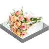 CEUQIESO 6 decorazioni da tavolo quadrate argentate a specchio, 30 x 30 cm, in acrilico, portacandele a specchio, per decorazione da tavolo, decorazioni per matrimoni e compleanni, fai da te