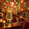 Generico Proiettore da Soffitto a Forma di Albero di Natale Plug-and-Play，B | 6 Scene Festive da Proiettare,USB,a un Albero per Camera da Letto,Soffitto,Scrivania e Decorazioni Natalizie