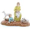 Moranduzzo Donna con Bimbo per Presepe da Cm 10 Scala 1:20 - Statuine Presepe Indistruttibili - Stile 700', Pittura Rifinita a Mano, Prodotto Ufficiale, Made in Italy, Scultore M. Landi