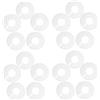 AKOOSY 20 Pezzi Plastica Bianca Anelli Divisori 11 CM Taglia per Grucce | Identificazione Rapida delle Taglie, Fissaggio Sicuro, Struttura ad Anello Liscia e Sbavature