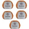 Lanaio filati pregiati di lana Lanaio Versàtil 5 Gomitoli (250gr) Misto Cotone Lana Merino Irrestringibile - Morbida Non Pizzica Per Mezza Stagione e Copertine Neonato - Ferri/Uncinetto 4-5mm Made in Italy (5, Ruggine 14198)