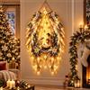 Generic Ali d'angelo, luce LED a cascata, decorazione da parete per la casa di | Decorazione da parete natalizia ispirata alla fede, con ala d'angelo, luci a LED a cascata calde per camino