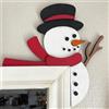 BelleFlair Divertente Decorazione Natalizia per Telaio Porta | Babbo Natale, pupazzo di neve, decorazione porta Natale, decorazioni festive, decorazione parete interna Natale.