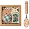 Genérico Simpatico kit di spilli, porta aghi con cartoni animati, con base in legno, per principianti, amanti del fai da te, sartori, imbottiti, insegnanti d'arte, artisti, tessili, officina