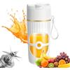 MIUUIPI Frullatore portatile da 400 ml, piccolo frullatore per frullati, mini frullatore con 10 lame in acciaio inox, per frullati e frullati, ricaricabile tramite USB, per viaggi, ufficio, cucina, fitness