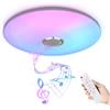 Froadp Plafoniera a LED da 60 W, dimmerabile, con altoparlante Bluetooth, cambio colore RGB, controllabile tramite telecomando e app per smartphone, per soggiorno, cucina, cameretta dei bambini