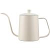 Generic Bollitore da caffè a collo d'oca in acciaio inox, design elegante con manico resistente al calore, bollitura rapida per la casa (coperchio graduato 3500 ml)