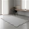 TapisTrend Tappeto Shappy Grigio 160x220 cm tinta unita con motivo ondulato e morbido pelo di 19 mm, ideale per soggiorno, camera da letto e zona relax