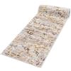 Mazovia Tappeto Passatoia Corridoio 80x300cm Crema Astratto Glamour | Tappeto Passatoia per Cucina Lavanderia Camera da Letto Beige Facile da Pulire Resistente Ai Detergenti Venduto al Metro