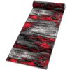 Mazovia Tappeto Passatoia Corridoio 120x150cm Rosso Antracite Astratto | Tappeto Passatoia per Cucina Lavanderia Camera da Letto Retrò Anni 90 Facile da Pulire Morbido Pelo Corto Venduto al Metro