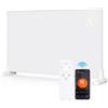 Tysobes Pannello Radiante Infrarossi 300W -App & Telecomando, fino a 10 m² | Termostato 5-50°C, Installazione pavimento & parete, 60×50 cm, piedini e materiale di fissaggio