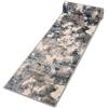Mazovia Tappeto Passatoia Corridoio 100x500cm Crema Antracite Astratto | Tappeto Passatoia per Cucina Lavanderia Camera da Letto Beige Facile da Pulire Resistente Ai Detergenti Venduto al Metro