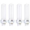 TBE LIGHTING 13w G24Q-1 - Lampada CFL a 4 pin, confezione da 4 unità, colore: Bianco freddo 4000 K, 900 lumen, luce fluorescente compatta CFL a doppio giro