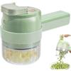 Generic Tritaverdure Elettrico Senza Fili, Tagliaverdure Portatile, Lame in Acciaio Inossidabile, Schiaccia Fango Aglio con Spazzola per Cucina Domestica Peperoni Sedano Cipolle