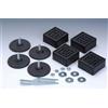 Garlando Serie 4 Piedini Regolabili per Calciobalilla G-200, G-500 e G-500 Weatherproof