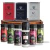 b s blacksea oliveoil ultra premium Blacksea Premium - Set di olio d'oliva extra vergine (puro, peperoncino e aglio) con spezie gourmet e sale di pietra con macinino