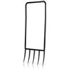 Xforst Forca da Vanga 50 cm con 5 Denti e Staffa - Grelinette Broadfork in Acciaio per Terreni Duri - Forca Vanga a Doppio Manico per Allentare e Arieggiare il Terreno - Orto e Permacultura - GF115