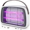KALIBERX Lampada Antizanzare Elettrica 4200V, 2x15W LED, Zanzariera Elettrica | Silenziosa Antizanzare per Interni ed Esterno con Vassoio Rimovibile - per Casa, Camera, Cucina, Soggiorno